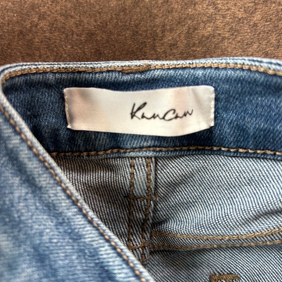 High Rise Blue Distressed Jeans - Picture 4 of 4